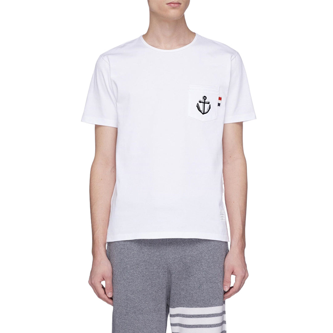 4-Bar Anchor embroidery T-shirt