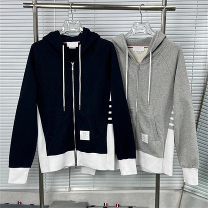 4-Bar Four-striped couple sweatshirt suit