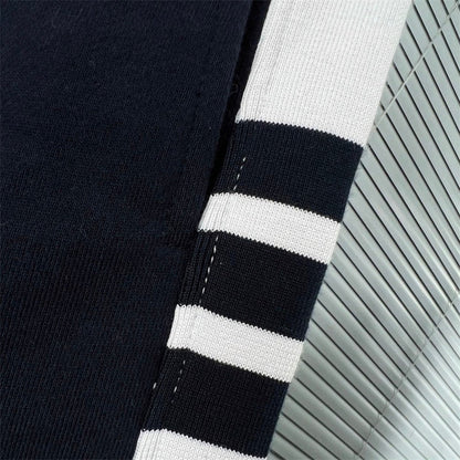 4-Bar Four-striped couple sweatshirt suit