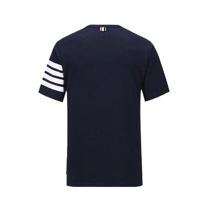 4-Bar puppy embroidery T-shirt