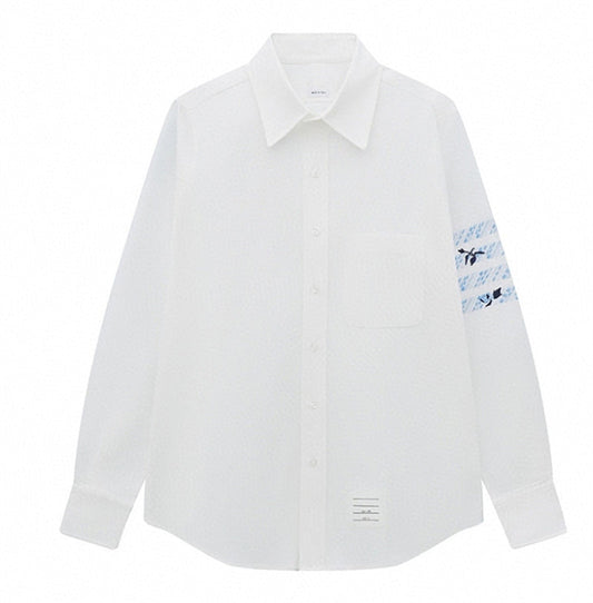 4-Bar Casual Oxford Shirt