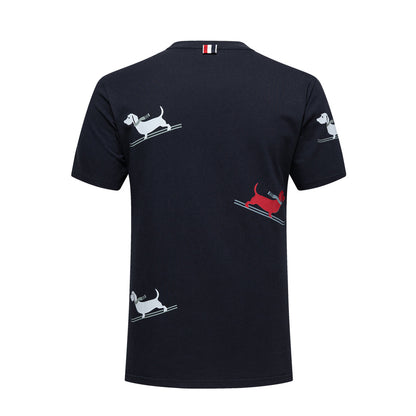 4-Bar Puppy Print T-shirt