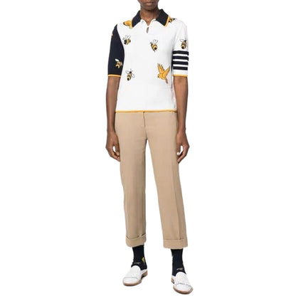 4-Bar Bee Embroidery POLO Shirt